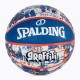 Top Basketbolli Blue Red Grafiti, nr.7 / Spalding - 84-377Z