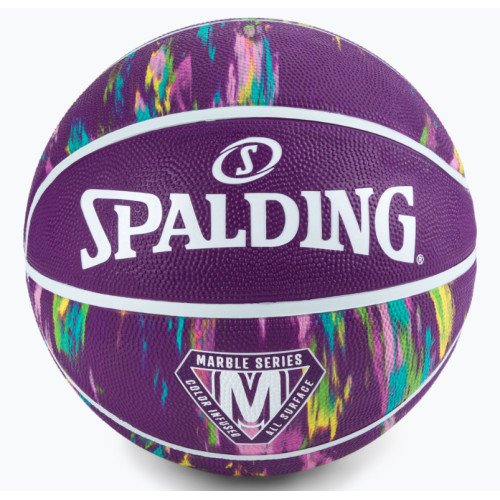 Top basketbolli Marble-Purple, nr.6 - Spalding 