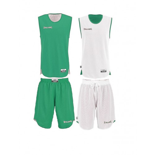Fanela basketbolli set dyanëshe, Green/White - Spalding