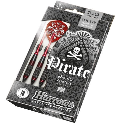 Harrows / Softip Pirate darts, e kuqe