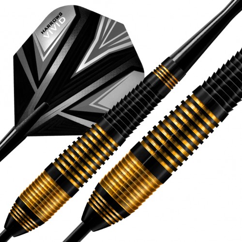 Shigjeta për pikado / Harrows - VIVID BLACK - Steeltip