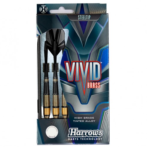 Shigjeta për pikado / Harrows - VIVID BLACK - Steeltip