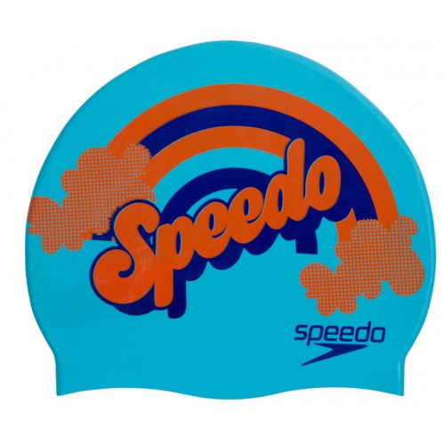 Kapelë për not / Speedo - SLOGAN PRT CAP JU BLUE/NAVY