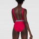 Kostume për larje / Speedo - Women's Belted Deep U-Back Swimsuit Red