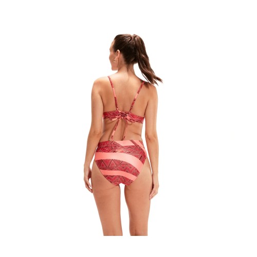 Bikini për femra / Speedo - BANDED TRI 2PC ALV PRT AF ORANGE/RED