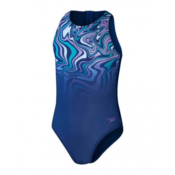 Kostume për not për fëmijë /Speedo - PLMT DIGI HYST JF BLUE/PURPLE