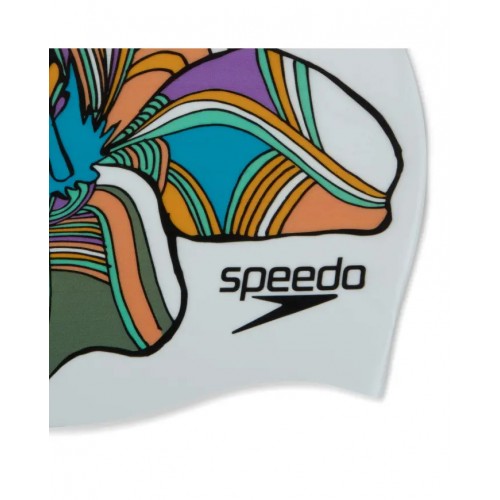 Kapelë për not / Speedo - Digital printed cap Adult Multi/White