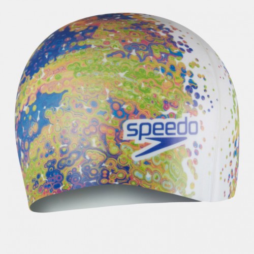 Kapelë për not / Speedo - Digital printed cap JU White/green
