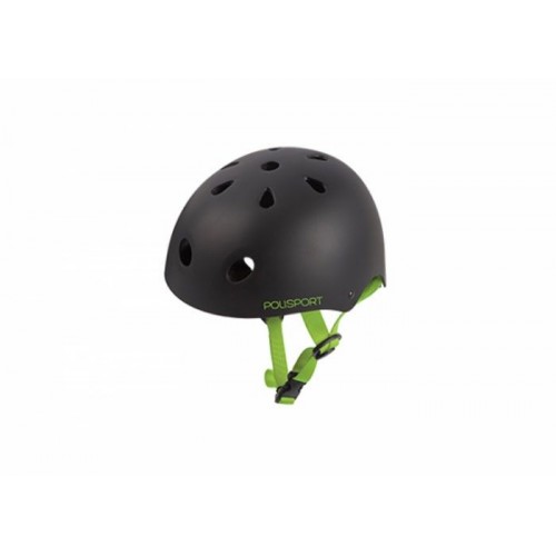 Helmet për çiklizëm, për fëmijë / Polisport - URBAN RADICAL black-green 53-55