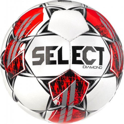 Top futbolli, nr.5 / SELECT FB Diamond soccer ball white-red