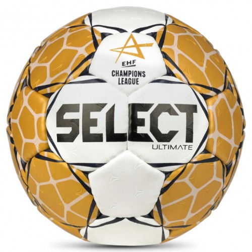 Top hendbolli, nr.3 / Select Cham League ULTIMATE Official EHF wht/gold