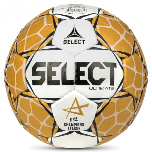 Top hendbolli, nr.3 / Select Cham League ULTIMATE Official EHF wht/gold