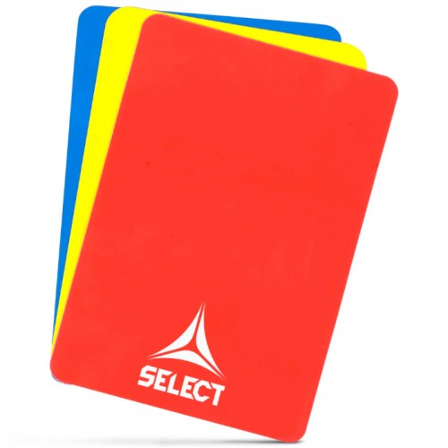 Karton për referim, kuqe-kaltër-verdhë / Select referee cards