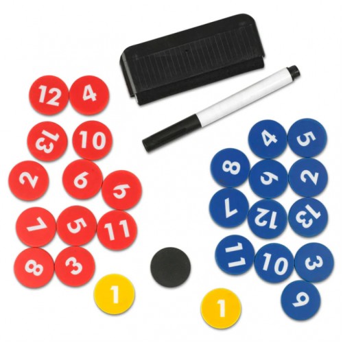 Set për tabelë taktike magnet (27), laps dhe shpuzë / Select w/23 pcs+pen