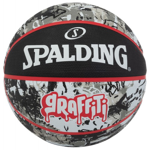 Top basketbolli Black-Red Grafiti, nr.7 - Spalding
