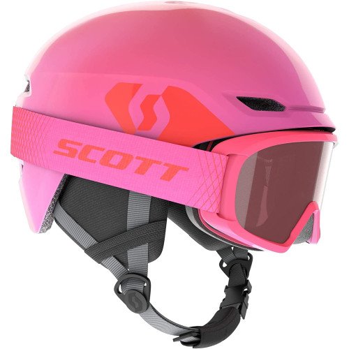Helmet për skijim për Fëmijë / SCOTT JUNIOR KEEPER 2 PLUS high viz pink - 22 - Madhësia:M