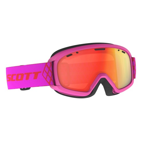 Syza për skijim për fëmijë / Scott Y WITTY CHROME high viz pink-enhancer red chrome S2
