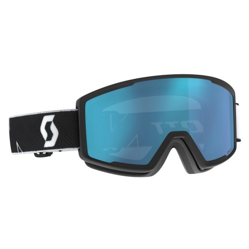 Syza për skijim / SCOTT FACTOR PRO black-white-AMP aurora green chrome S1