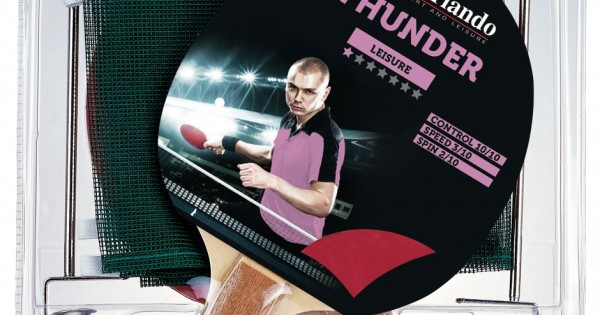 Set Ping Pong Thunder - Con 3 Racchette E Palline, Ideale Per Principianti - Foto 7