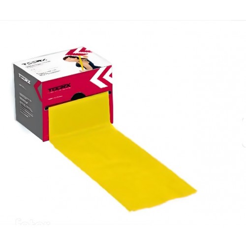 Goma për rezistencë,e verdhë, e butë / Toorx - 1m x15cmx0.35mm - Ahf 114